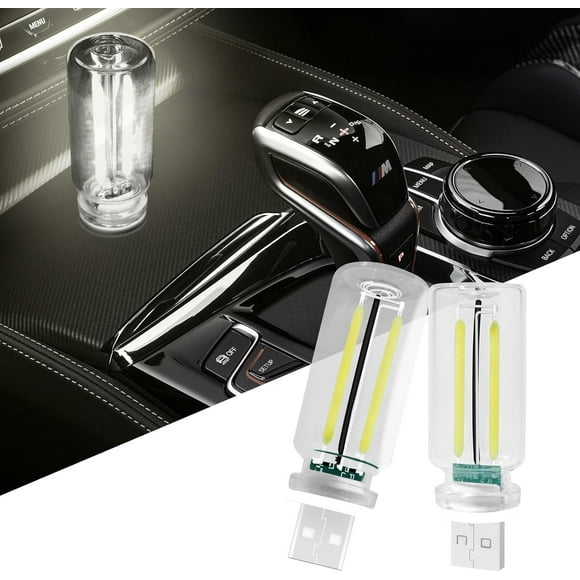 Lampe de Nuit USB Tactile Dimmable Rétro Intérieur Lumières de Voiture, Mini Ampoule USB Éclairage d'Ambiance pour Voiture Chambre Fête Noël Couloir Camping, Bleu Lot de 2