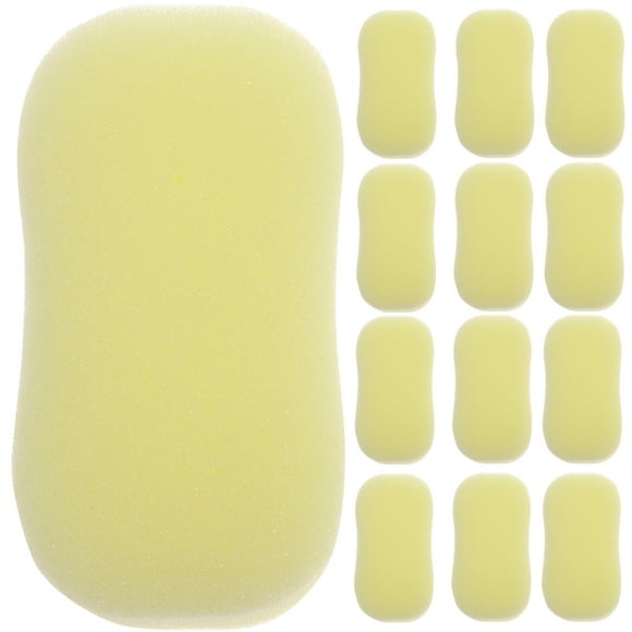 Hairdressing Sponge Brush Yellow For Hairdressers Home Use 20Pcs 5.1X2.8X1.5In