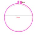 thumbnail image 3 of ziyahi 1pc Plastic Embroidery Hoop Sugar Color Embroidery Hoops Plastic Circle Cross Stitch Ring Tools Color Random, 3 of 9