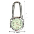 thumbnail image 5 of LEORX Carabiner Watches Glass Black with White Dial Easy to Read Dial 1Pack, 5 of 5