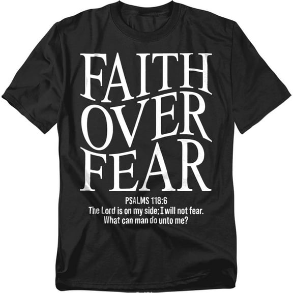 Christian Faith Over Fear Unisex Graphic Tee For Men & Women