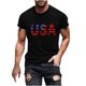 thumbnail image 2 of Tops para hombre, blusas y camisas de manga corta con cuello redondo para hombre, jersey informal de moda con estampado para hombre, camiseta de manga corta con cuello redondo, blusa de poliéster para, 2 of 5