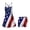 4th of July USA Flag, variant on Union Jack Women Athletic Dress with Built in Shorts Moisture Wicking Tennis Dress Breathable Backless Golf Dresses Summer Workout Dresses with Pocket Medium