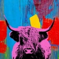 thumbnail image 4 of Stephen Chambers 26x26 Black Modern Wood Framed Wall Art Titled - Highland Cow 1, 4 of 6