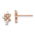 thumbnail image 4 of 14K Rose Gold Plated Madi K Cubic Zirconia Post Earrings, 4 of 7
