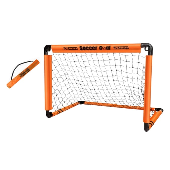Abbraccia Soccer Goal Net Portable Foldable Design with Plastic Frame and Fixing Stakes for Kids Backyard and Indoor Training