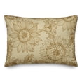 thumbnail image 2 of Creative Products Large Sunflower Head Gold and Yellow 20 x 14 Spun Poly Pillow, 2 of 3