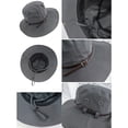 thumbnail image 3 of RUISINERY Adult Breathable Fisherman Hat Quick Drying Sunproof Hat Adjustable Size Fishing Hat For Outdoor Activity Camping Hiking, 3 of 7