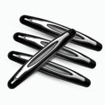 thumbnail image 1 of Protector de borde de puerta, 4 piezas de tiras anticolisión para protección de parachoques de puerta delantera y trasera de coche (negro), 1 of 5