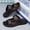 Dark Brown, variant on Men's Comfort Slide Sandals with Sneaker Sole, Lightweight Non-Slip House Slippers for Indoor Outdoor, Casual Beach Garden Vacation Walking Slides