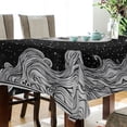 thumbnail image 4 of Yayeee Tablecloths for Rectangular Tables 54 x 54 inch Party Table Cover, Black Moon, 4 of 6