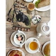 thumbnail image 4 of Vintage Black Bears Kitchen Dish Towels for Drying Dishes Set of 2, Abstract Country Plaid Fish Retro Waffle Weave Microfiber Hand Tea Bathroom Towels Quick Dry & Absorbent Towel 15.7x23.6, 4 of 7