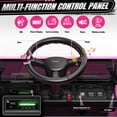 thumbnail image 4 of 24V Ride On Dump Truck for Kids, Licensed Toyota Land Cruiser FJ45 Power Car Wheels Ride On Toy with Electric Dump Bed, Parent Remote Control, Music, LED Lights, Birthday Gift for Kids Ages 3-6, Pink, 4 of 11
