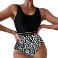 thumbnail image 1 of Aayomet Bathing Suits for Women Color Leopard Print Strap Off Shoulder Backless Jumpsuit Swimsuit (B, XL), 1 of 4