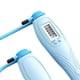 thumbnail image 4 of 2 pares de cuerdas de saltar ajustables, conteo digital electrónico para adultos y niños. Azul Negro Gris, 4 of 9