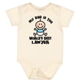 thumbnail image 3 of Inktastic Dad is Worlds Best Lawyer Boys Baby Bodysuit, 3 of 5