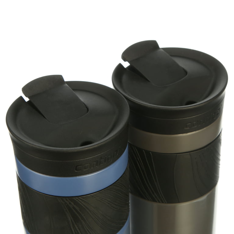 Byron Stainless Steel Travel Mug with SNAPSEAL™ Lid and Grip, 16 oz, 2-Pack