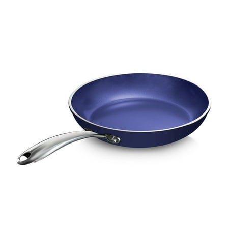 

Granitestone Blue 12 Fry Pan with Ultra Durable Mineral and Diamond Triple Coated 100% PFOA Free Open Skillet with Stay Cool Stainless Steel Handle Oven & Dishwasher Safe