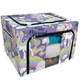thumbnail image 1 of EREHome You are magical Lovely cartoon rainbow unicorn Storage Bag Clear Window Storage Bins Boxes Large Capacity Foldable Stackable Organizer With Steel Metal Frame For Clothes,Closets, Bedrooms, 1 of 3