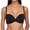 Black, variant on Womens Bras Lady's Strapless Shoulder Plus Size Bra Cup ,Black