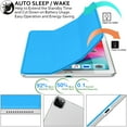 thumbnail image 3 of DuraSafe Cases iPad PRO 12.9 Inch 4th 5th 6th [ Pro 12.9 4 5 6 ] MY3K2LL/A MY3J2LL/A MY2H2LL/A MY2J2LL/A TriFold PC Lightweight Smart PU Leather Protective Hard Back Cover - Blue, 3 of 8