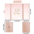 thumbnail image 2 of Decoraciones de cumpleaños Crenics Rose Gold 13 con libro de firmas, 2 of 9
