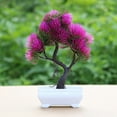 thumbnail image 5 of Artificial Pine Tree Plant Potted Bonsai Wedding Party Desktop Furniture Decor, 5 of 8