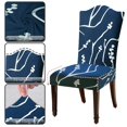 thumbnail image 3 of Stretch Chair Covers For Dining Chairs, Chair Protector Cover 6 Pieces, Elastic Chair Protector Seat Covers, 3 of 4