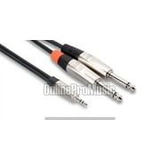 Hosa HMP-010Y 10-Feet 3.5MM TRS - 1/4-Inch TS Pro Y-Cable