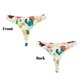thumbnail image 2 of Fotbe Floral Vintage Tanga Sin Costuras para Mujer con Estampado – Panties Invisibles, Transpirables y Cómodos para Uso Diario-Small, 2 of 5