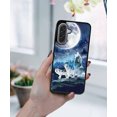thumbnail image 5 of WIRESTER Shockproof Soft Rubber Cover Case for Samsung Galaxy A17 5G 6.7" 2025, Wolf Pack Moon, 5 of 5