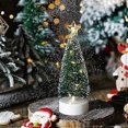thumbnail image 3 of 3 Pack Small Christmas Tree with Lights, 16.5cm Tall Tabletop Christmas Tree, Mini Christmas Tree with Artificial LED Pines, Slim Christmas Tree, Plas, 3 of 4