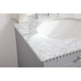 thumbnail image 4 of Elegant Decor Clarence 24" Solid Wood and Metal Single Bathroom Vanity in Gray, 4 of 8