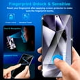 thumbnail image 4 of [2+2 Pack] for Samsung Galaxy S24 Screen Protector, 9H Tempered Glass, Ultrasonic Fingerprint Compatible, HD Clear Case Friendly for Samsung S24 Glass Screen Protector 5G, 4 of 7