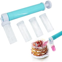 Manual Airbrush For Cakes Cake Decoration Airbrush, Manual Airbrush Pump With 4 Vaporizers,blue