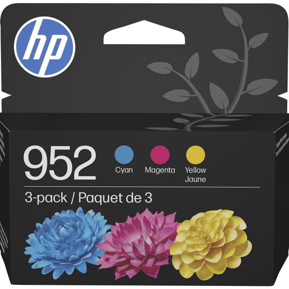 HP 952 Cyan/Magenta/Yellow Ink Cartridge 3-pack
