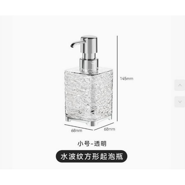 Miangastore Distributeur Automatique de Mousse Distributeur de Savon Moussant Plastique Transparent 1Pcs