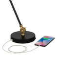 thumbnail image 4 of 360 Lighting Taurus 20" High Small Farmhouse Rustic Desk Lamps Set of 2 USB Ports Adjustable Black Gold Home Office Charging, 4 of 9