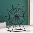 thumbnail image 4 of Gift Handicraft Creative Nordic Wrought Iron Craft Desktop Ornament Ferris Wheel Model Art Figurine GOLD ROTATABLE, 4 of 8