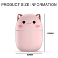 thumbnail image 2 of Cat Humidifier Cool Mist Humidifiers - 250ml Small Desk Humidifiers, Quiet Operation,Night Light Two Spray Modes, Auto Shut-Off for Bedroom, Babies Room, Office, Home - Pink, 2 of 6