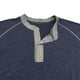 thumbnail image 4 of Blusas y camisas de manga larga y cuello redondo para hombre, color liso, informal, con botones, cárdigan de media manga, top de cuello redondo para hombre, blusas de poliéster para hombre, 4 of 7