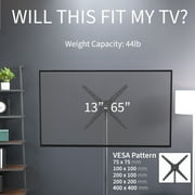 VIVO TV Display 13" to 65" Floor Stand, Height Adjustable Mount for Flat Screen — $49.79 (17% off)