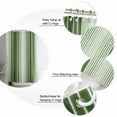 thumbnail image 6 of Shower Curtain Forest Green Striped Bathroom Curtains with Hooks, Waterproof Fabric Ombre Vertical Stripes Bath Shower Curtains Set for Bathroom Bathtubs Decor 72x72 Inch, 6 of 8
