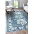 thumbnail image 6 of My Magic Carpet 5'x7' Machine Washable Non-Slip Dining Living Room Area Rug - Shary Blue, 6 of 6