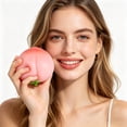 thumbnail image 6 of STPToys 2Pcs Pink Peach Slow Rebound Stress Relief Balls, Soft Fruit Sensory Decompression Gadgets for Office Desktop Decoration, Perfect Party Favors, 6 of 9