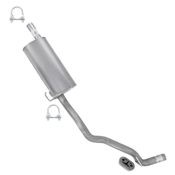 Northeastern Exhaust Muffler and Tail Pipe Fits 2009-2010 Dodge Ram 1500 3.7L 4.7L - Direct Fit | Stainless Steel