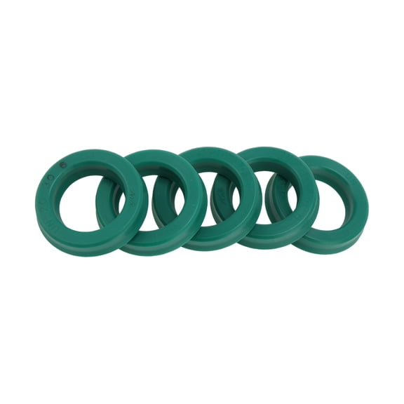 Unique Bargains Universal Oil Seal UN Lip Seal Ring Rotary Shaft Seal 20x30x6mm High Pressure TPU Green 5 Pcs