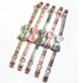 thumbnail image 4 of Cotton Plaid Bow Tie Quick Release Buckle Adjustable Dog Collar, Small Medium Large, 4 of 15