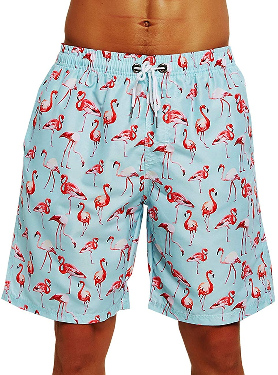 HLVEXH Men's Swim Trunks Quick Dry with Mesh Lining and Pockets