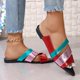 thumbnail image 2 of Bmisegm Ladies Flat Shoes Summer Fashion Beach Shoes Outer Wear Sandals Women Womens Sandals Summer Red 9, 2 of 6